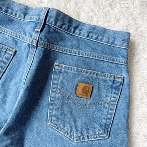 Carhartt Men Blue Classic Straight Fit Jeans US30 Western Cowboy Utility Indie